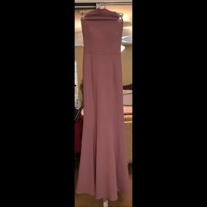 Halter Style Mauve Prom Dress